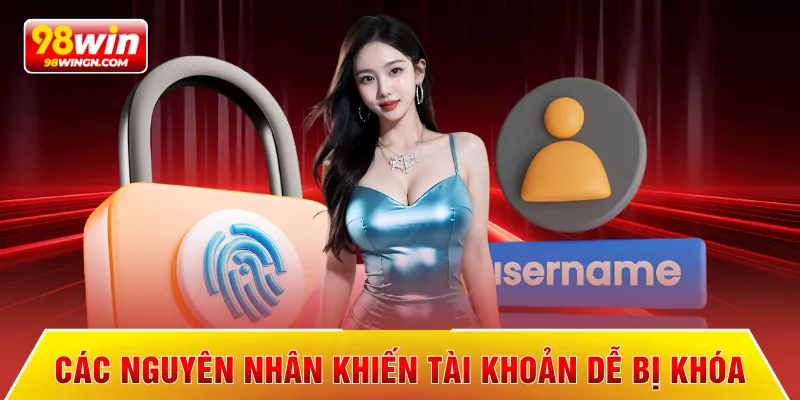 Các nguyên nhân khiến tài khoản dễ bị khóa