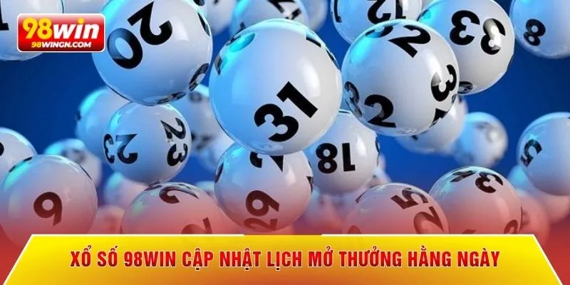 Xổ số 98win cập nhật lịch mở thưởng hằng ngày